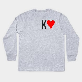 King of Hearts Kids Long Sleeve T-Shirt